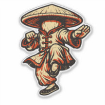 Paddenstoel Kung Fu Meester — Vintage Retro Martia
