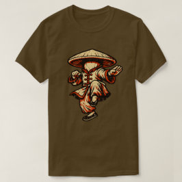 Paddenstoel Kung Fu Meester — Vintage Retro Martia T-shirt