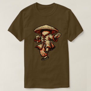 Paddenstoel Kung Fu Meester — Vintage Retro Martia T-shirt