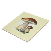 paddenstoel Kunstkeramische tegel Tegeltje (Zijkant)