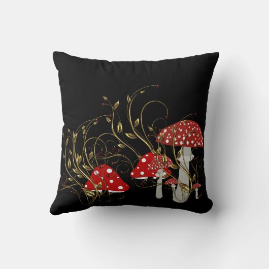 Paddenstoel Licht Kussen (Achterkant)