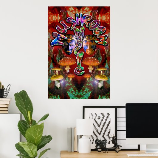 paddenstoel Magisch Poster (Thuiskantoor)
