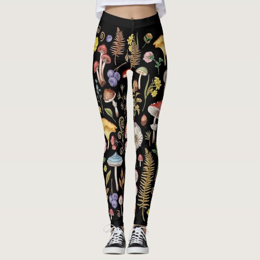 paddenstoel, Magische paddenstoel, Natuur Lover pa Leggings (Voorkant)