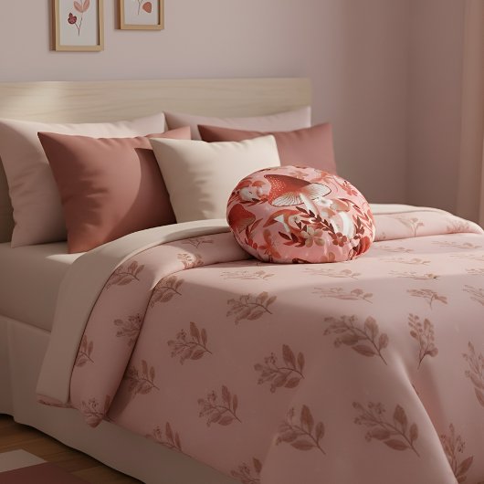 Paddenstoel Magische roze en rode ronde piloot Rond Kussen