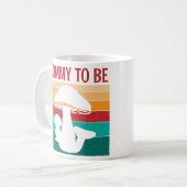 paddenstoel mama om baby shower te zijn koffiemok (Voorkant links)