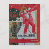 Paddenstoel man en kaart met retro beelden collage (Voorkant)