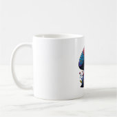 Paddenstoel Manie Schildbaar kleurig Koffiemok (Links)