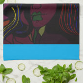 Paddenstoel Meisje Keukenhanddoek (Gevouwen)