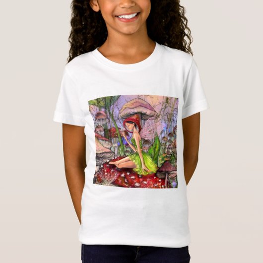 Paddenstoel Meisje T-shirt (Voorkant)