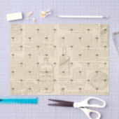 Paddenstoel met Antiek ontkoppeling van kranten Tissuepapier (Craft)