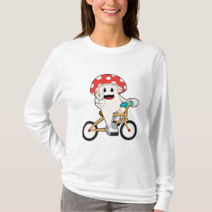 Paddenstoel met Bicycle.PNG T-shirt