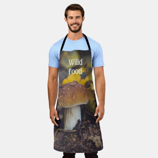 paddenstoel met gele bladeren schort (Gedragen)