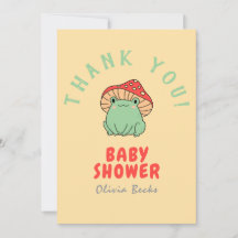 Paddenstoel met kikker Baby shower