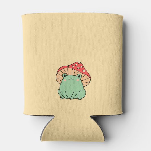 Paddenstoel met kikker Baby shower Blikjeskoeler (Achterkant)