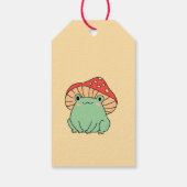Paddenstoel met kikker Baby shower Cadeaulabel (Achterkant)