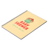 Paddenstoel met kikker Baby shower Notitieboek (Linkerzijde)