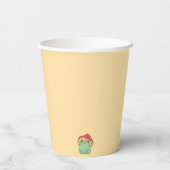 Paddenstoel met kikker Baby shower Papieren Bekers (Achterkant)