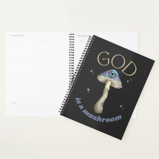Paddenstoel met oog stijl, God is een paddenstoel Planner (Display)