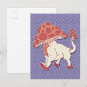 Paddenstoel Monster Briefkaart (Voorkant / Achterkant)