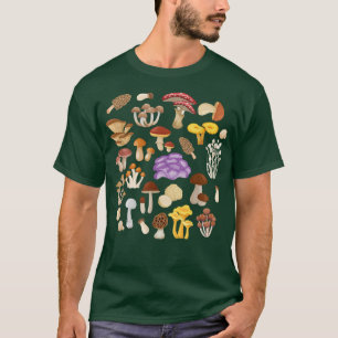 paddenstoel mycologie Fungi Foraging paddenstoel W T-shirt