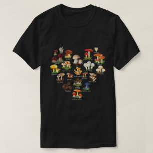 Paddenstoel Mycologie Grafiek Schimmel Liefhebber T-shirt
