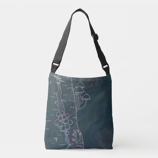 Paddenstoel ontmoet bij Croakers Post Crossbody Tas (Voorkant)
