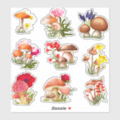 Paddenstoel op maat gesneden vinylSticker Sticker (Vel)