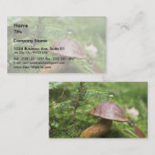 paddenstoel op weg visitekaartje (Voorkant / Achterkant)