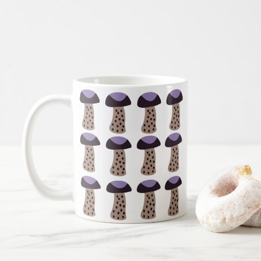 Paddenstoel Paars Koffiemok (Met donut)