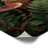 Paddenstoel Paddenbos Gloed Poster (Hoek)