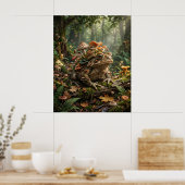 Paddenstoel Paddenbos Gloed Poster (Keuken)