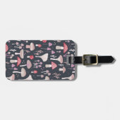 Paddenstoel paddenstoel schimmels gepersonaliseerd bagagelabel (Voorkant horizontaal)