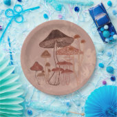 paddenstoel papieren bordje (Feest)