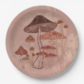 paddenstoel papieren bordje (Voorkant)