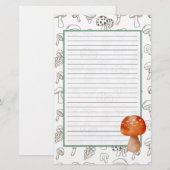 Paddenstoel Patroonbakkerij Briefpapier (Voorkant / Achterkant)