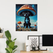 Paddenstoel Petten en Puppy Paws: Galactisch plezi Poster (Thuiskantoor)