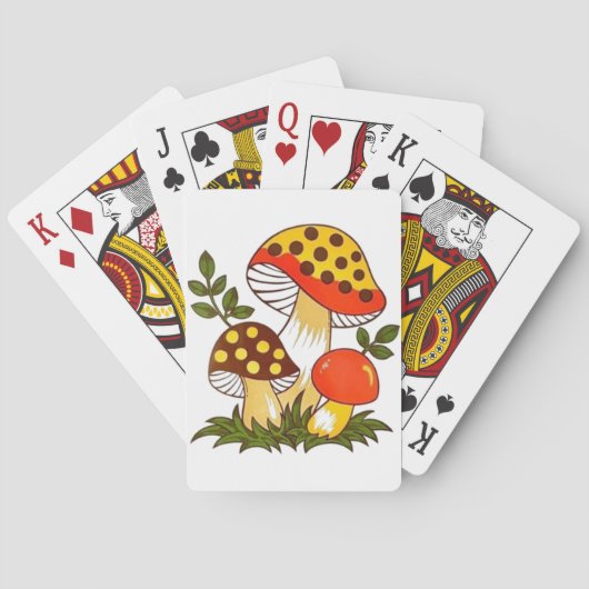  paddenstoel pokerkaarten (Achterkant)
