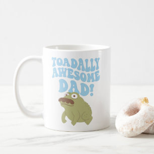 Paddenstoel Pun Toadally Geweldige Vader Grappige  Koffiemok