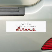 Paddenstoel Queen Bumper Bumpersticker (Op auto)