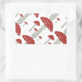 paddenstoel rechthoekige sticker (Tas)