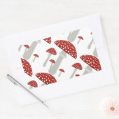 paddenstoel rechthoekige sticker (Envelop)