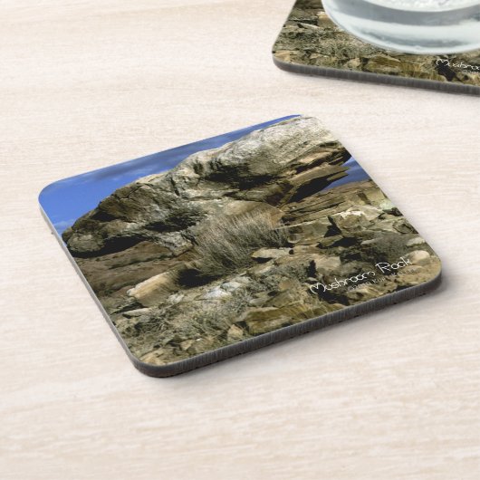 paddenstoel Rock Bier Onderzetter (Linkerzijde)