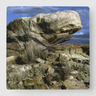 paddenstoel Rock Vierkante Klok