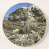 paddenstoel Rock Zandsteen Onderzetter (Voorkant)