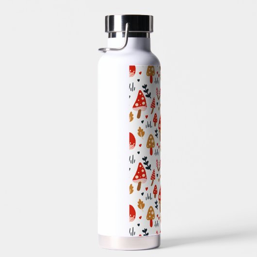 paddenstoel Rode bossen Kinder Cute Floral School Waterfles (Rechts)
