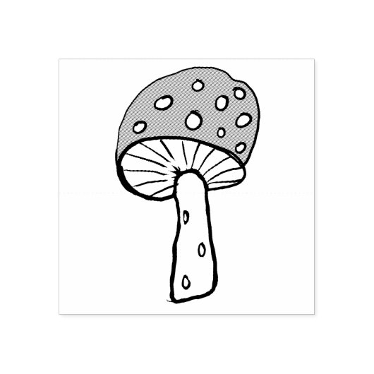 paddenstoel rubberstempel (Afrduk)