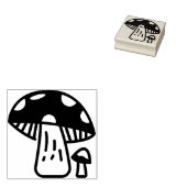paddenstoel rubberstempel (Gestempeld)