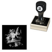 paddenstoel rubberstempel (Gestempeld)