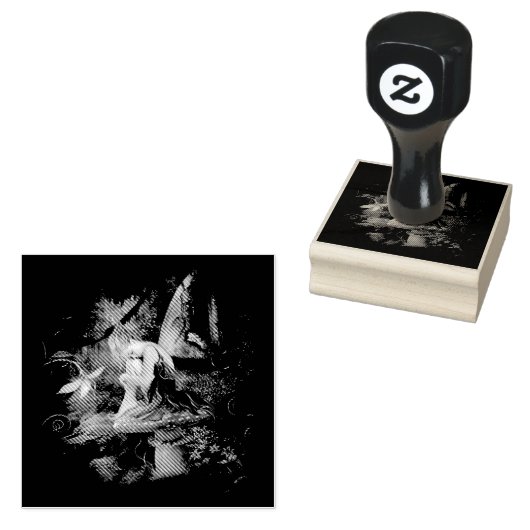 paddenstoel rubberstempel (Gestempeld)