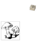 Paddenstoel Rubberstempel (Gestempeld)